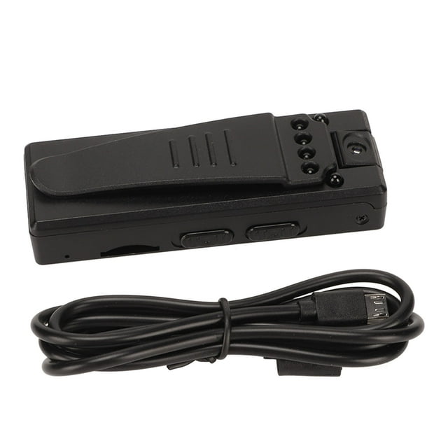 Cámara corporal multifunción 1080P HD Mini cámara de vigilancia con clip trasero Luz auxiliar Detección de movimiento