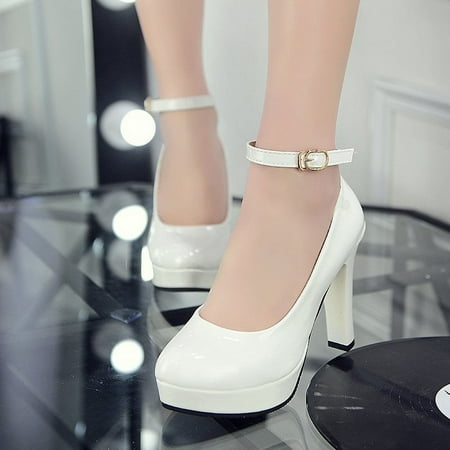 New Sexy Model Catwalk Fashion High Heels Spring/Autumn Buckle Comfortable Casual Party Elegant Women s Shoes Chaussure Femme