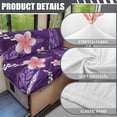 thumbnail image 6 of Uorisanigo RV Dinette Cushion Covers Washable Cushion Slipcovers Stretchable 2-Piece Set Purple Polynesian Print Sofa Chair Cover Furniture Protector for RV Camper Car Bench Seats, 6 of 7