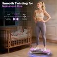 thumbnail image 5 of UPGO Waist Twister Machine Exercise, Ab Twist Board with 330 lbs Weight Capacity, Abs Workout for Slim Waist and Core Ab Exercise, Noiseless Home Gym Equipment for Women Men, Purple, 5 of 7
