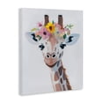 thumbnail image 2 of Stupell Industries Eclectic Flower Crown Giraffe Canvas Art, 30 x 40, by The Prints Vibe, 2 of 8