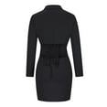 thumbnail image 6 of WXLWZYWL Women's Mini Dress Cutout Waist Blazer Dresses, Double Breasted Long Sleeve V Neck Suit Jacket Mini Dress, 6 of 6