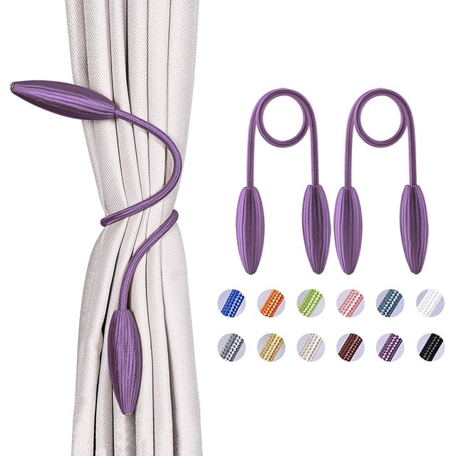 2 Pack DIY Curtain Tiebacks Clips Crystal Decorative Creative Twist Drape Tie Backs European Style Random Modelling Curtain Holdbacks for Home Kitchen Office Window Drapery