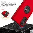 thumbnail image 2 of Case for Samsung Galaxy S20 FE 5G,Dual Layer Hard Military Phone Case with 360 Degree Ring Stand Silicone Bumper Shockproof Protective Case (Camera Protection) Magnetic Car Holder Cover-Red, 2 of 14