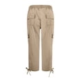 thumbnail image 7 of Capri Cargo Pants for Women, Audhol Women's Spring and Autumn Casual Trendy Loose Autumn Fragrance Long Pants Cargo Pants Women Khaki 2XL, 7 of 7