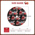 thumbnail image 2 of Rateoe Fire and Rescue Truck Pattern Christmas Tree Skirt with Ties , Christmas Tree Decorations, Farmhouse Christmas Decor Xmas Holiday Decorations-30", 2 of 6