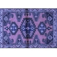 thumbnail image 1 of Ahgly Company Indoor Rectangle Persian Blue Traditional Area Rugs, 2' x 3', 1 of 4
