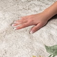 thumbnail image 3 of Addison Rugs Dream Shag Premium Machine Washable Transitional Sunflower Border Yellow Rectangle Rug, 3' x 5', 3 of 8