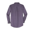 thumbnail image 6 of Red House Adult Male Men Plain Long Sleeves Shirt Purple Dusk 3X-Large, 6 of 6
