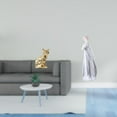 thumbnail image 2 of Elegante escultura de cerámica de una mujer con un gato, figura de arte nórdico y estatua de niña, adorno para chimenea, estante, escritorio o armario, 2 of 8