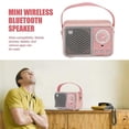 thumbnail image 5 of Bluetooth-högtalare Bärbar Ljudhögtalare Musik Trådlös Radio FM Mini Blootooth Audio Rosa, 5 of 5
