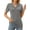 Grey, variant on Rosvigor Womens Tops Short Sleeve Polo Shirts for Women V Neck Blouses Summer Tunics Shirts with Collar