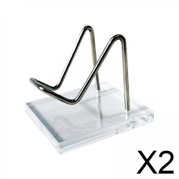 2xCanicas Display Base Decor Metal Arm Display Stand Con Base Para Colecciones L