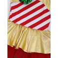 thumbnail image 5 of Alvivi Kids Girls Stripes Print Sequins Mesh Tutu Dress Dance Jumpsuit 4-16, 5 of 7