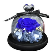 A holiday gift for lovers and friends.Inside the glass cover, flowers will never fade