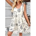 thumbnail image 6 of Women Summer Casual Sleeveless Mini Pleated Tank Vest Dresses XL, 6 of 7