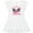 AA-White, variant on Daddy's Racing Princess Pink Race Car Girls Baby Dress