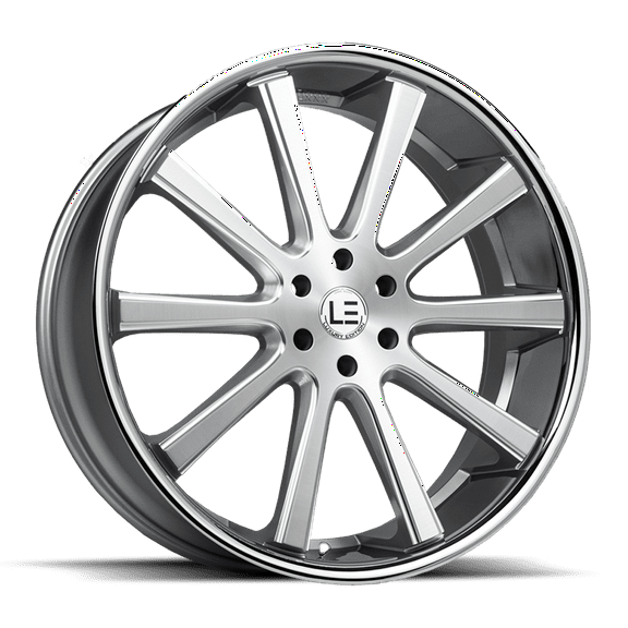 LUXLE13 SSL 22X9 5X115 15 73.1 Brushed Face Milled Stainless Steel Lip
