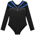 thumbnail image 3 of inhzoy Big Girls V Neck Ballet Gymnastics Leotards Dance Bodysuits, 3 of 6