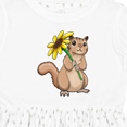 thumbnail image 4 of Inktastic Cute Chipmunk with Sunflower Girls Toddler Dress, 4 of 5