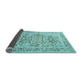 thumbnail image 2 of Ahgly Company Indoor Round Persian Light Blue Traditional Area Rugs, 5' Round, 2 of 4