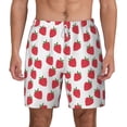 thumbnail image 2 of Goofa Cartoon Strawberry Printed Men's Swim Trunks Board Shorts Quick Dry Mens Swimming Trunks with Compression Liner,Breathable Fit Hawaii Beach Shorts-X-Large, 2 of 9