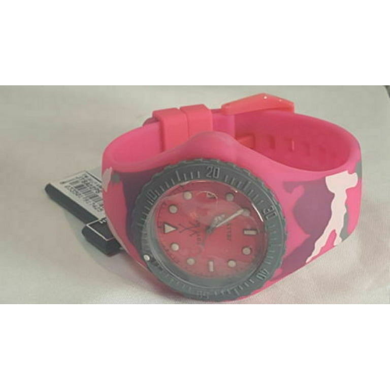 ToyWatch Women's Jelly Pink Dial Pink Camouflage Silicone