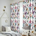 thumbnail image 5 of Blackout Kids Curtains,Colorful Butterfly Pattern Childrens Insulated Curtains Set Of 2,Bedroom Essentials,Toddler Room Decor 52"x84", 5 of 5