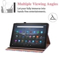 thumbnail image 4 of For Amazon Fire HD 10 Plus 2021 Case 11th Gen, Fire HD 10 2021 Cover with Pen Holder, Allytech Flip Stand PU Leather Elastic Band Anti-Scratch Card Slots Case for Kindle Fire HD 10.1" 2021, Blue, 4 of 8