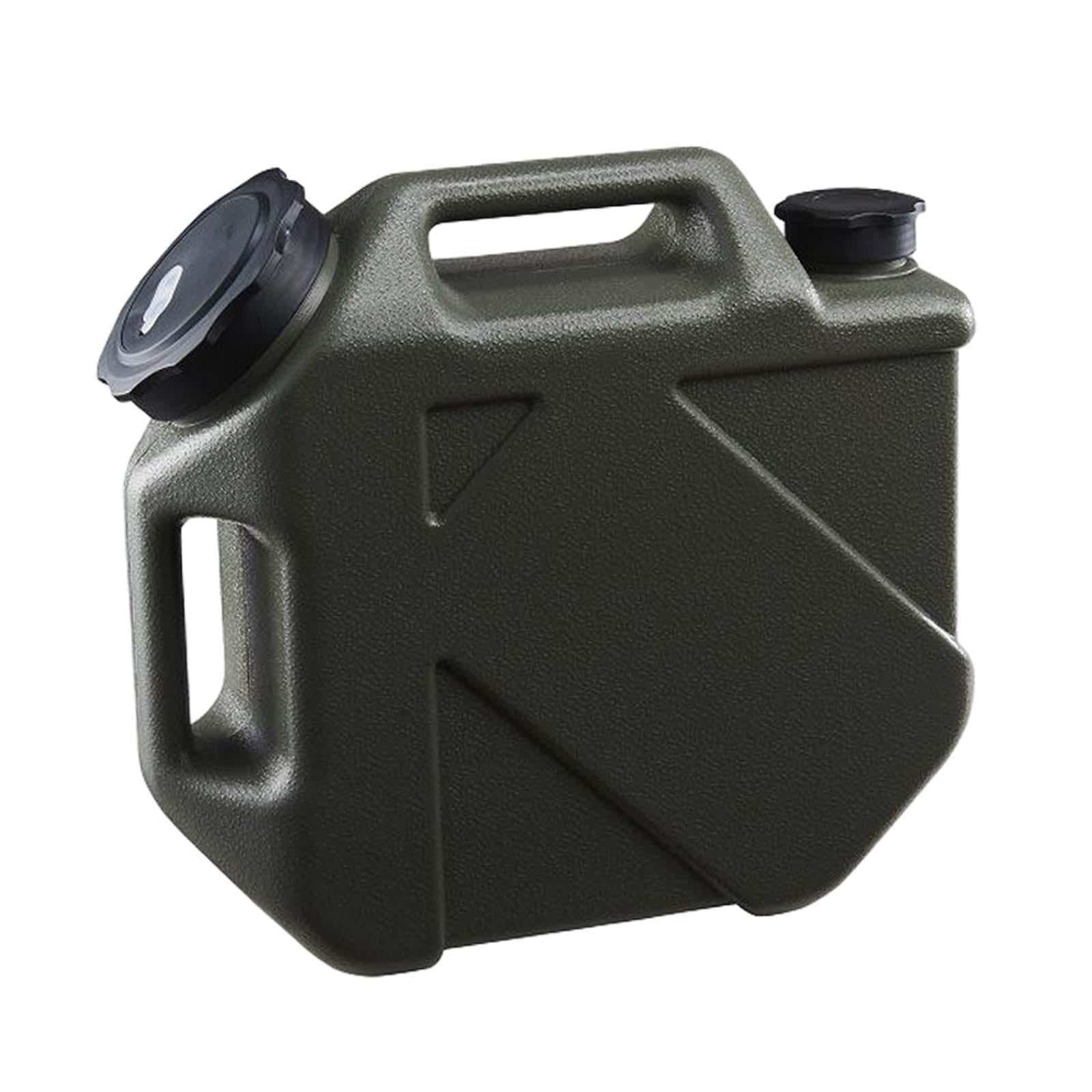 Wswqop Portable Camping Water Storage Jug 10L/2.64 Gallon Canister Water Tank Container Dark Green