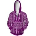 thumbnail image 1 of Sweat à Capuche Bandana Bleu pour Hommes Femmes Bandanas Noirs Vêtements Imprimés Veste Paisley Hip Hop Jogger Pantalons T-Shirts Bandana Rouges Shorts Vêtements Tenues, 1 of 15