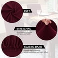 thumbnail image 4 of REGALWOVEN 4Pcs Washable Stretch Chair Cover Removable Seat Protectors for Dining Room Burgundy, 4 of 8