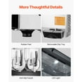 thumbnail image 4 of KFFKFF Commercial Slushy Machine, 12Lx2Tank Slushie Machine, 96CUPS Frozen Drink Machine with Temperature Preservation, Slushy Maker Machine, 4 of 9
