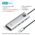thumbnail image 4 of Divisor de base de expansión PD100W Adaptador de concentrador USB para computadora portátil (PW11-9P-SV) Sywqhk Para estrenar, 4 of 7