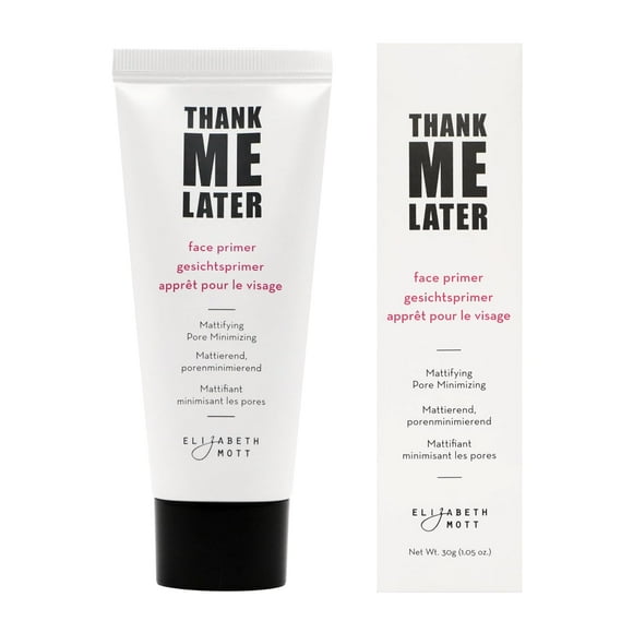 Primer for Oily Skin Elizabeth Mott Thank Me Later - Matte Finish Makeup Base, Controls Excess Oil, Minimizes Pores, Smooths Skin, Makeup Adhesive, 1.06oz Makeup Organizers
