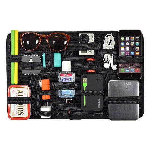 Organizador para Viaje, Escritorio, Articulos de Belleza, Etc. Que no quede nada suelto. PARATO2 ELASTICO Y PLANO