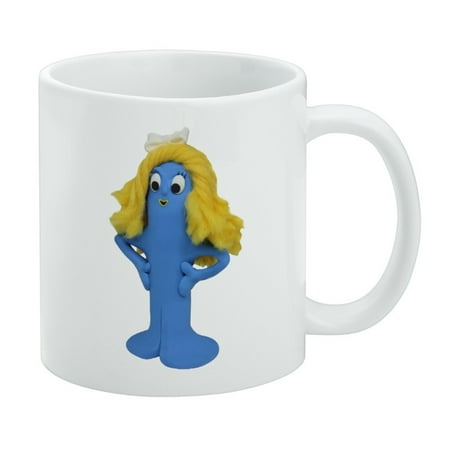 

Goo Blue Mermaid Gumby Clay Art White Mug
