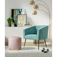 thumbnail image 3 of Adore Decor Rani Modern Velvet Accent Chair in Teal Blue, 3 of 12