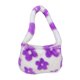 thumbnail image 2 of Bolso de hombro pequeño con estampado de flores de felpa para mujer (flor morada) Tmvgtek Para estrenar, 2 of 9