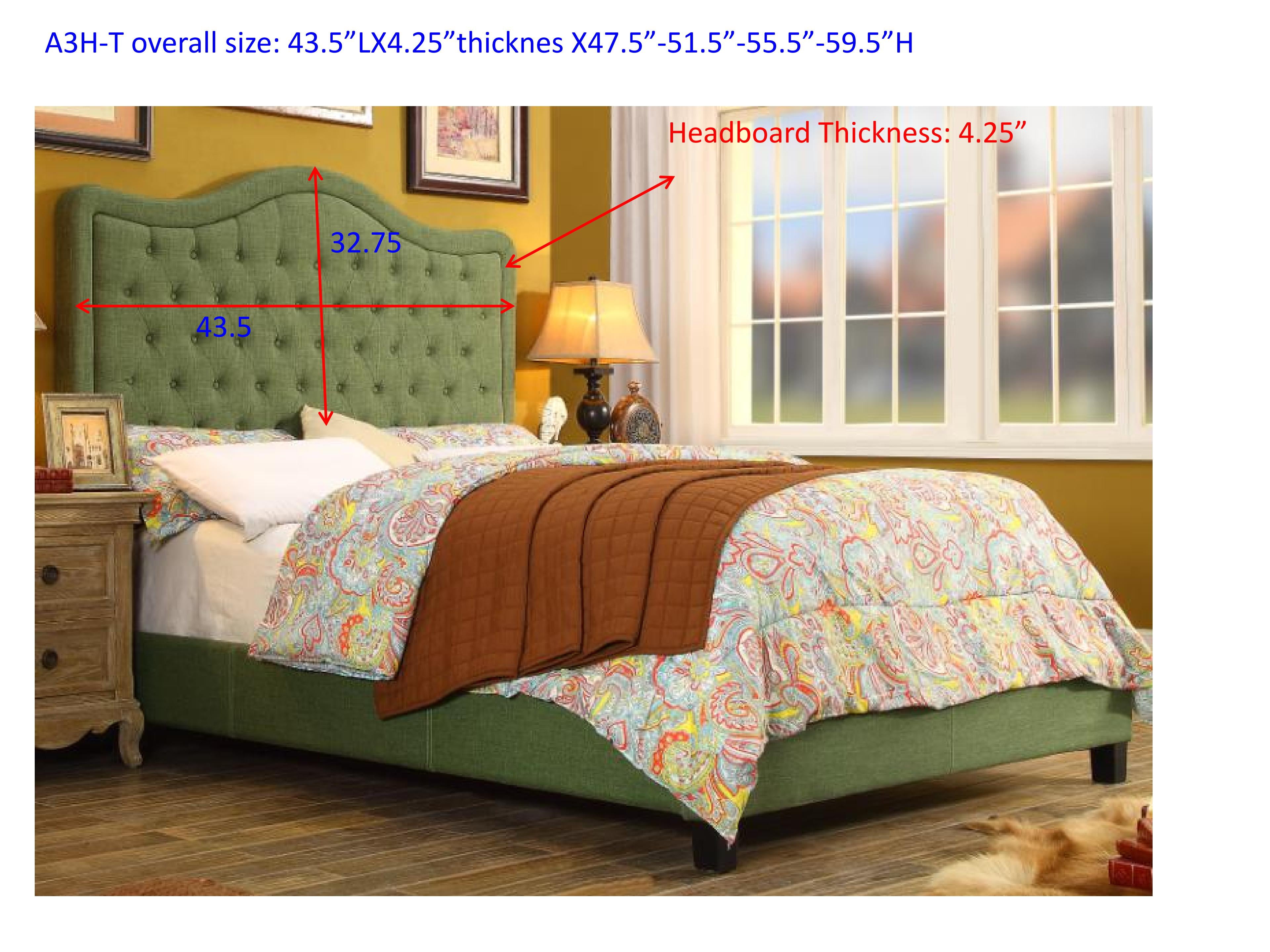 Gewnee Twin Size Bed Frame with Adjustable Headboard,Linen Upholstered Platform Bed Frame with Strong Wooden Slats,Mattress Foundation,Box Spring Required,Beige