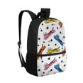thumbnail image 2 of Uourmeti Multiple Pockets 17 Inch Backpack for Travel School, Personalized Smooth Zipper Durable School Backpack, Cat and Star Pattern, 2 of 6