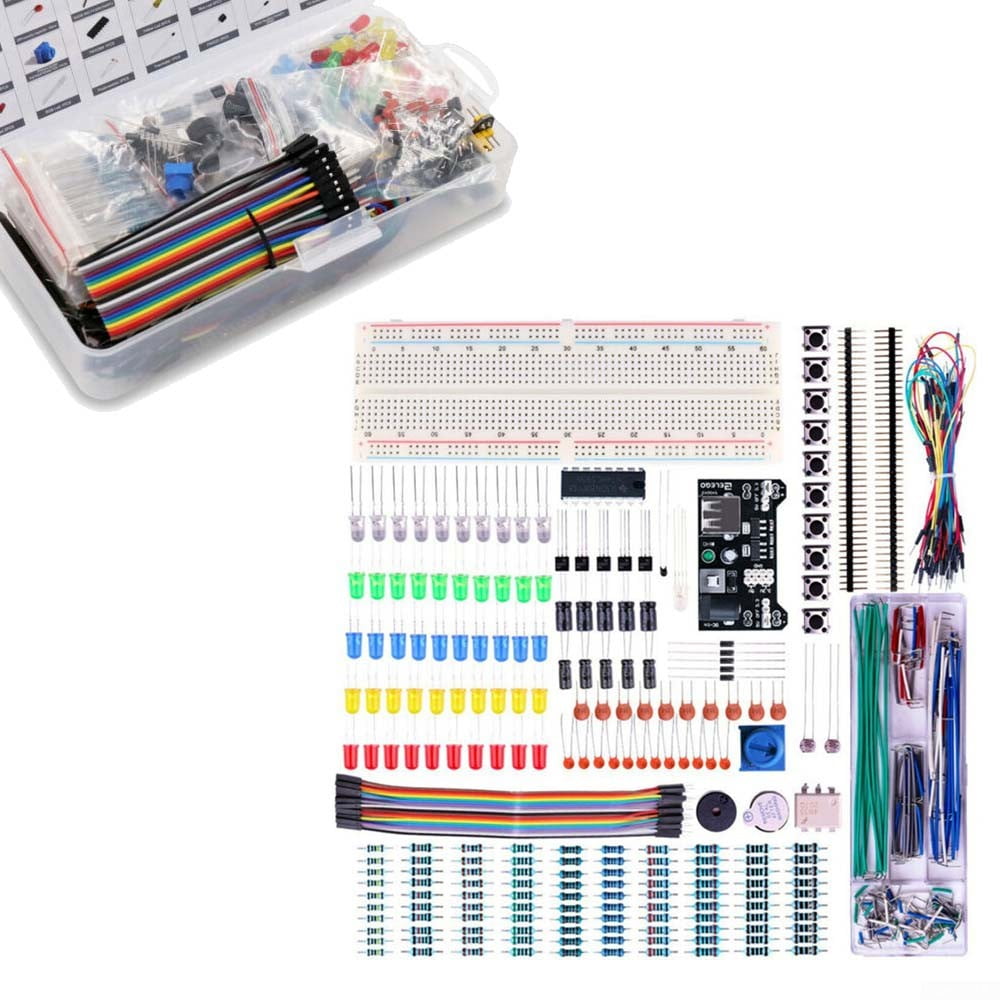 Electronic Component Starter Kit Breadboard LED Buzzer Resistor for STM32 TE715 