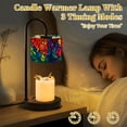 thumbnail image 4 of Candle Warmer Lamp with Timer Dimmer Vibrant Style Stained Glass Candle Lamp Warmer for Jar Candle with 4 Bulbs Gifts for Women House Warming Gifts, 4 of 8