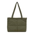 thumbnail image 3 of Bolso Mano Acolchado para Mujer Hombro Al Aire Libre (L) Morado, 3 of 9