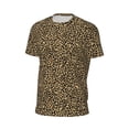 thumbnail image 6 of Wukai Leopard Print Print Men's Short-Sleeved Mesh T-Shirt,Quick-Dry Short Sleeve Workout T-Shirt-X-Small, 6 of 8