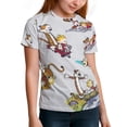thumbnail image 6 of Calvin And Hobbes Kid Shirts Unisex Casual Tops 3D Print Graphic Tees Short Sleeve T Shirts for Boys Girls 150CM, 6 of 8