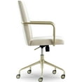 thumbnail image 5 of Elle Decor Giselle Gold Desk Chair French Cream Velvet, 5 of 9