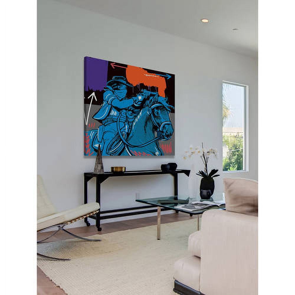 Marmont Hill "Raider I" by Josh Ruggs Painting Print on Wrapped Canvas