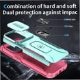 thumbnail image 2 of Funda para GANGXUN iPhone 15 Pro - Soporte metálico, Función magnética, Verde, 2 of 6