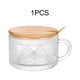 thumbnail image 5 of Matsuzay Idea de regalo Juego de vasos de vidrio: elegante y fácil de limpiar Juego de vasos de vidrio con estilo Producto ecológico Taza de Juegos de servir café y té 1 estilo Girasoles 450ml, 5 of 6